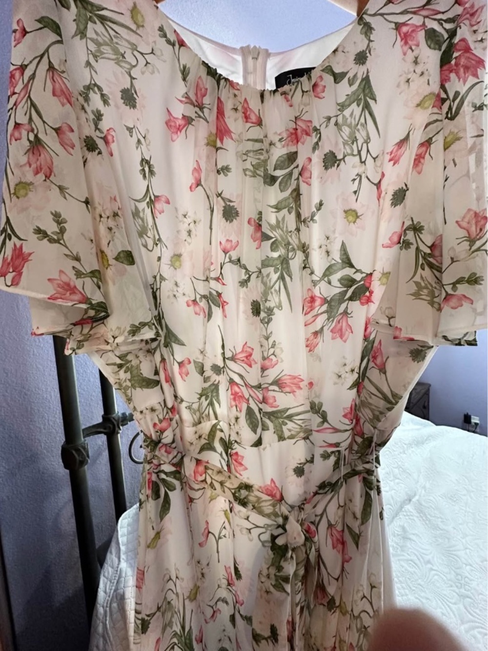 Jessica Howard Floral High-Low Dress Size 22 | Chiffon Midi Dress - Picture 5 of 5
